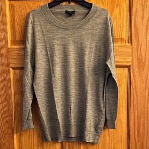 J. Crew Women's Gray Crewneck Sweater
